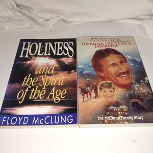 2 Floyd McClung books: Holiness, Living on the Devil's Doorstep PB GC